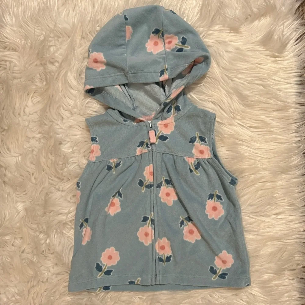 Carter’s‎ Girls 24M 3 Piece Floral Vest Bodysuit Jeggings Set